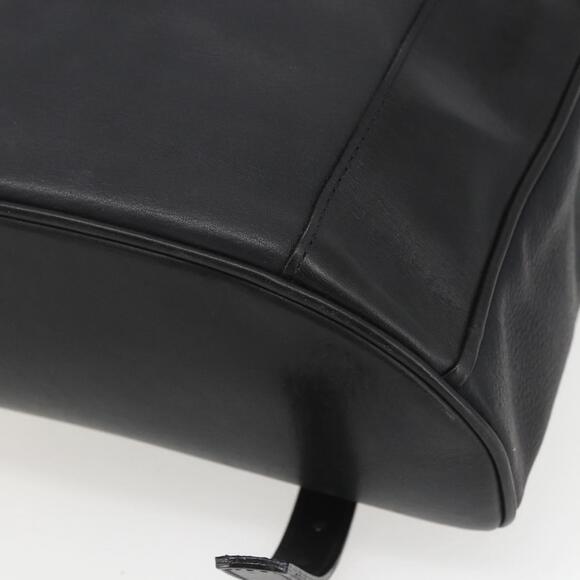 BALLY Backpack Leather Black Gold Auth ka1313 main image 12